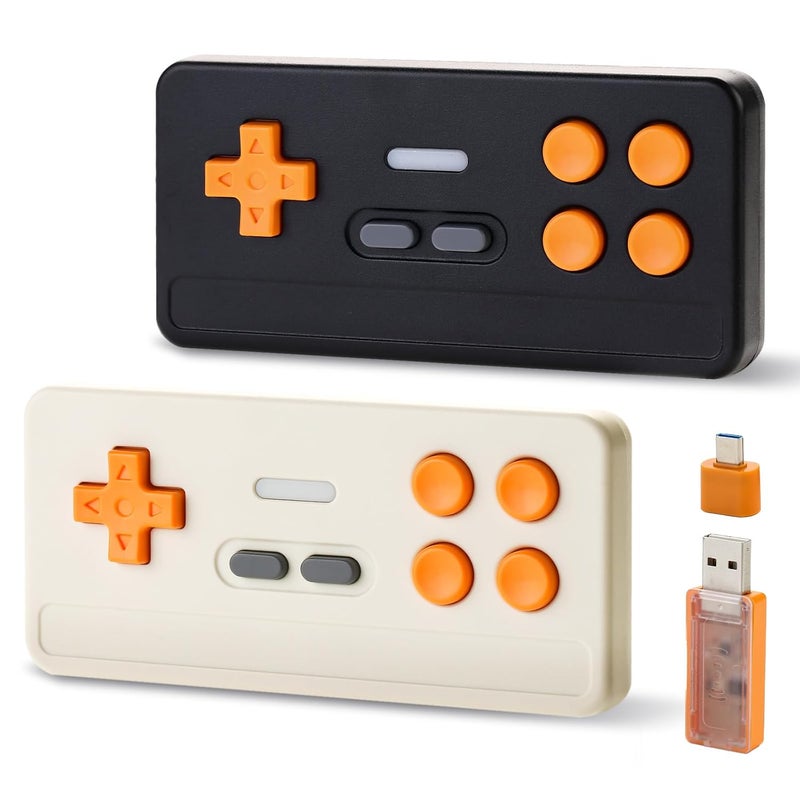 BFTDjanus Wireless Controller Mini Controller for Retro Games - Vintage Gamepad with Hall Effect Sticks, 1000Hz Polling Rate | Plug & Play for PC ISO Android - Image 1